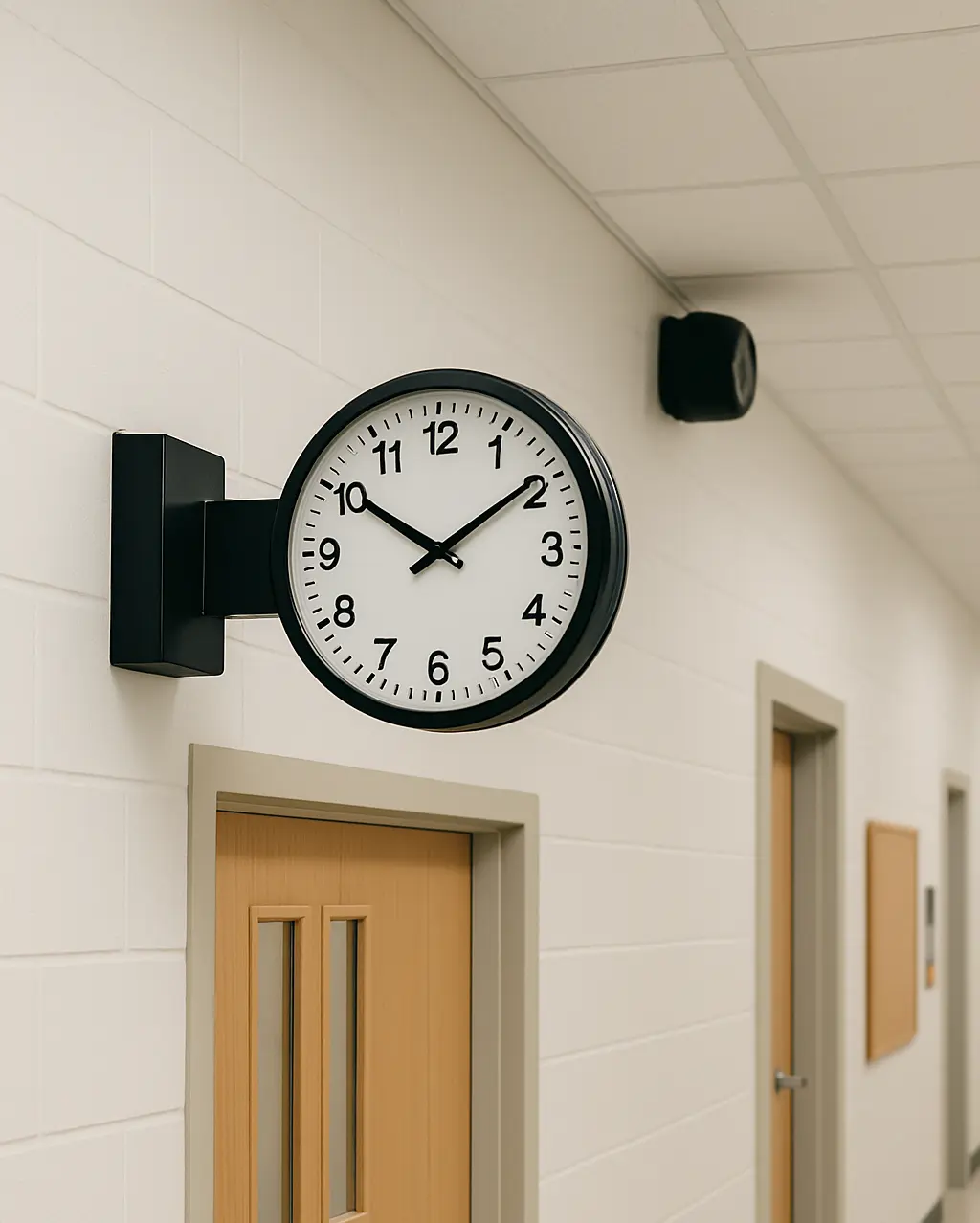 Horloge et sonnerie en milieu scolaire